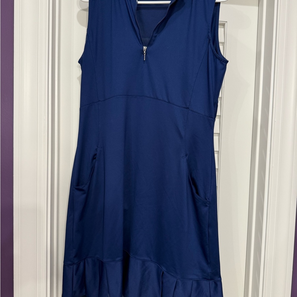 EP Pro Blue Sleeveless V-Neck Golf dress with matching shorts size M